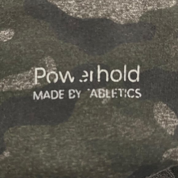 Fabletics Medium Large Powerhold High Rise Charcoal Camo Leggings - Picture 4 of 7